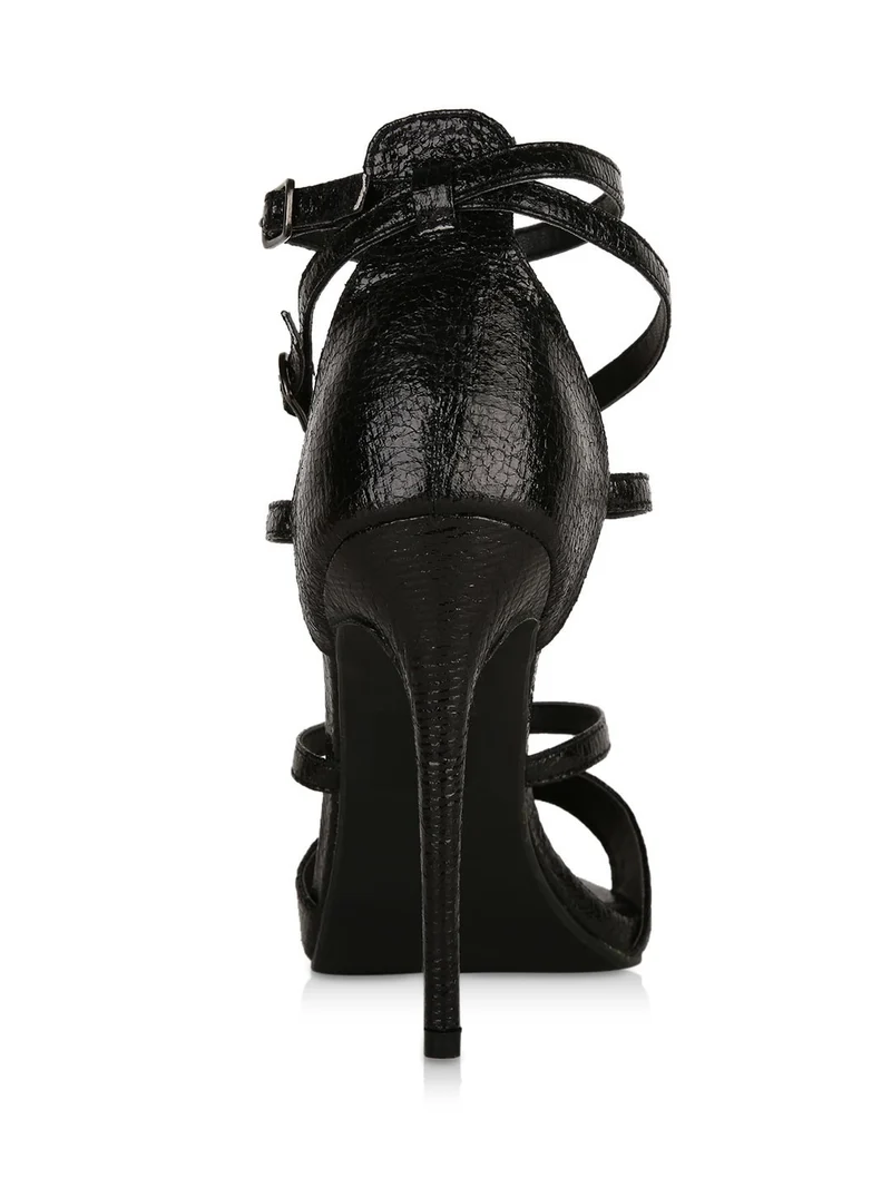 Barely There Multi Strap Heeled Sandals