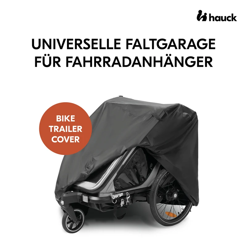 Faltgarage für Fahrradanhänger / Bike Trailer Cover Black