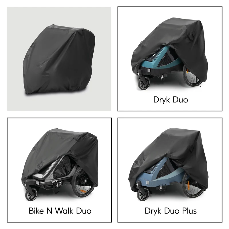 Faltgarage für Fahrradanhänger / Bike Trailer Cover Black