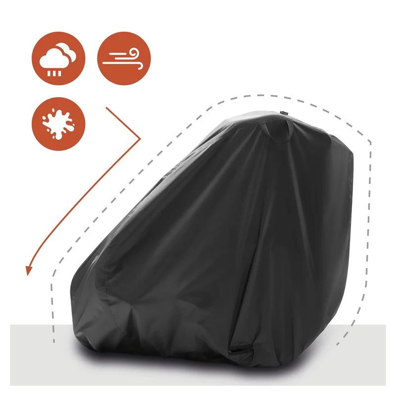 Faltgarage für Fahrradanhänger / Bike Trailer Cover Black