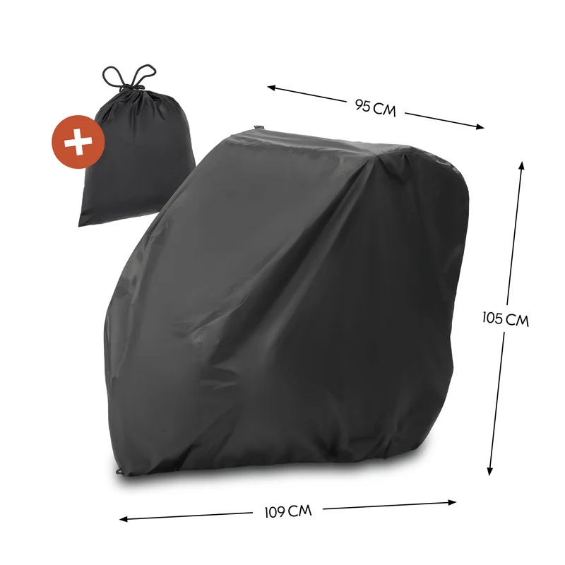 Faltgarage für Fahrradanhänger / Bike Trailer Cover Black