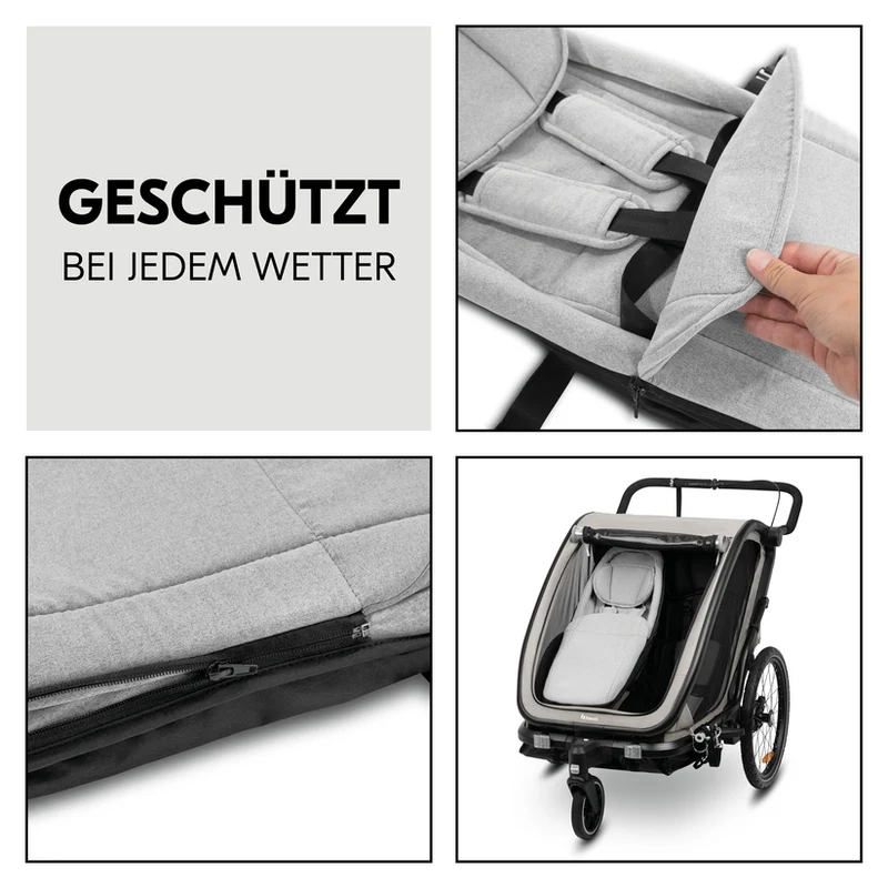 Baby Lounger / Neugeborenen Einhang für alle Hauck Fahrradanhänger