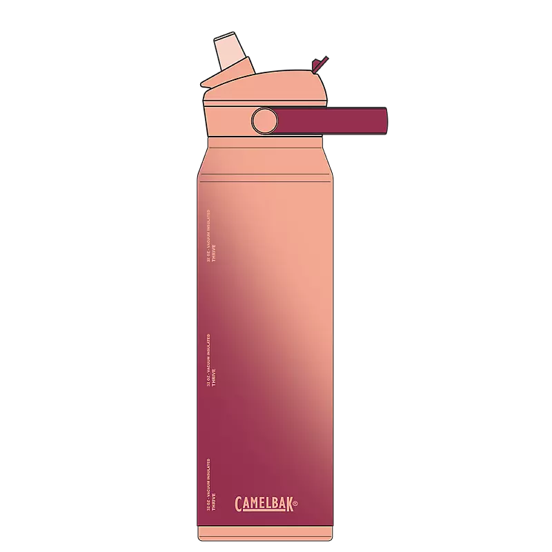 Thrive Flip Straw Insulated VSS Bottle 1L