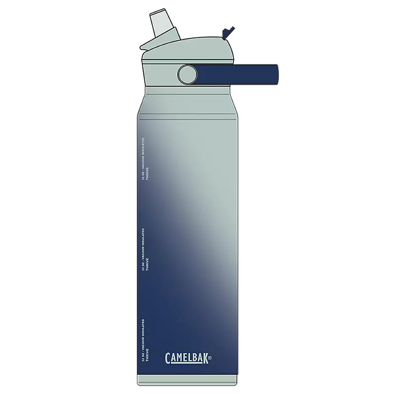 Thrive Flip Straw Insulated VSS Bottle 1L