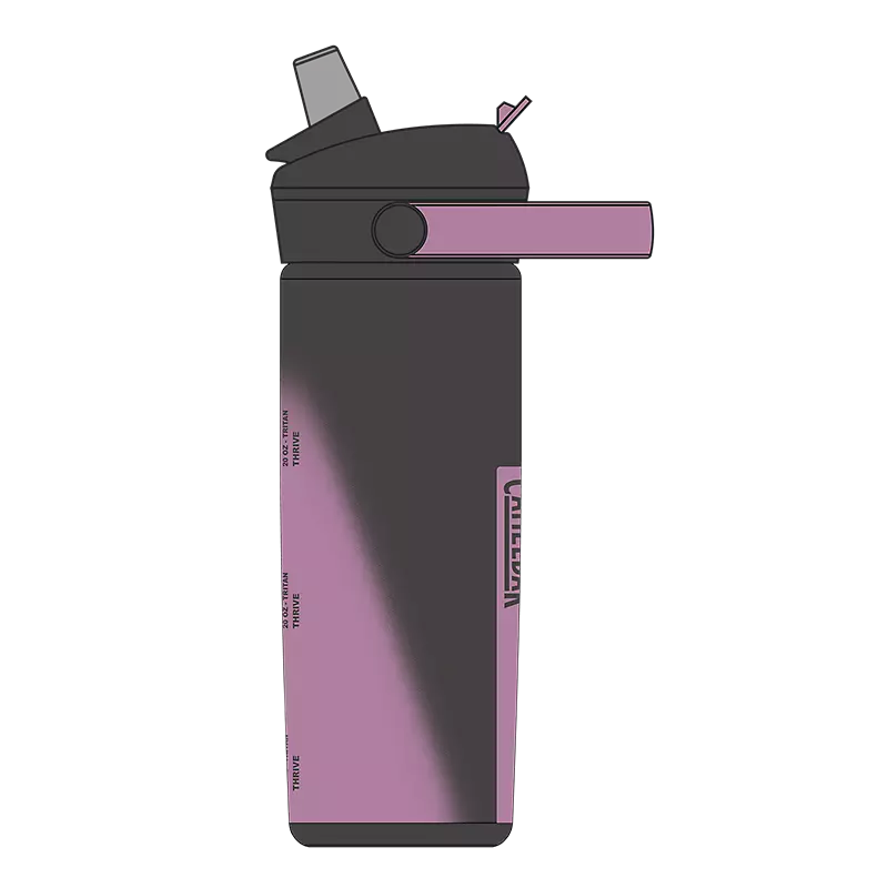 Thrive Flip Straw Bottle 600ml